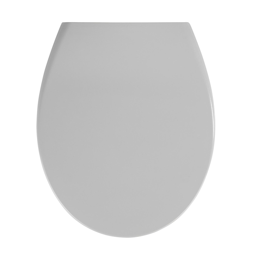 WENKO 22402100-WC sedátko SAMOS 44,5x37,5 cm šedá/stříbrná