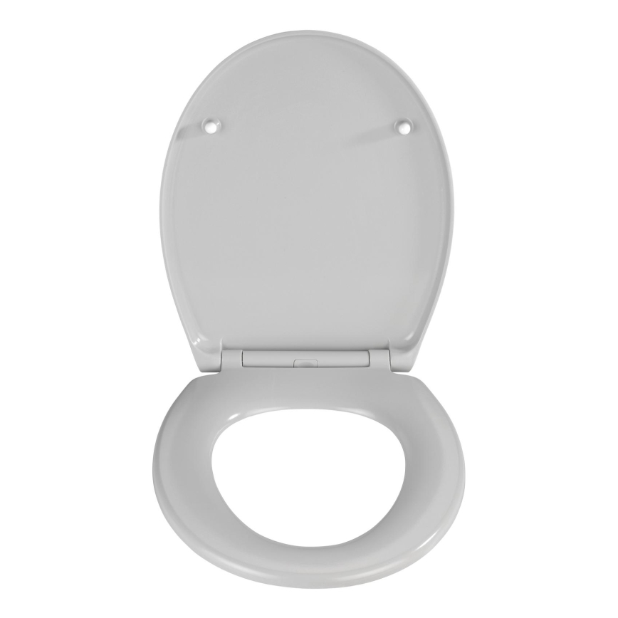WENKO 22402100-WC sedátko SAMOS 44,5x37,5 cm šedá/stříbrná
