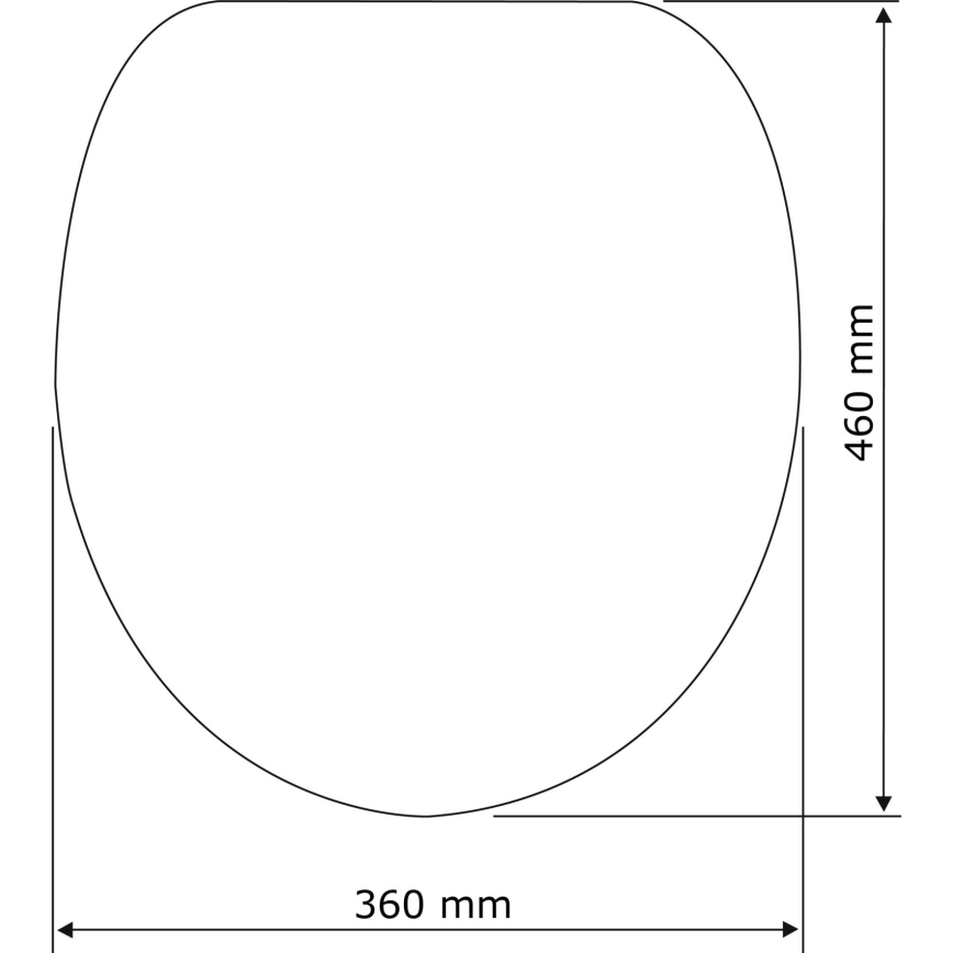 WENKO 22415100-Toaletní sedátko HABOS 46x36 cm bílá/stříbrná