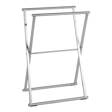 WENKO 22476100 - Stojan na ručníky LAVA 53,5x80,5 cm nerez/stříbrná