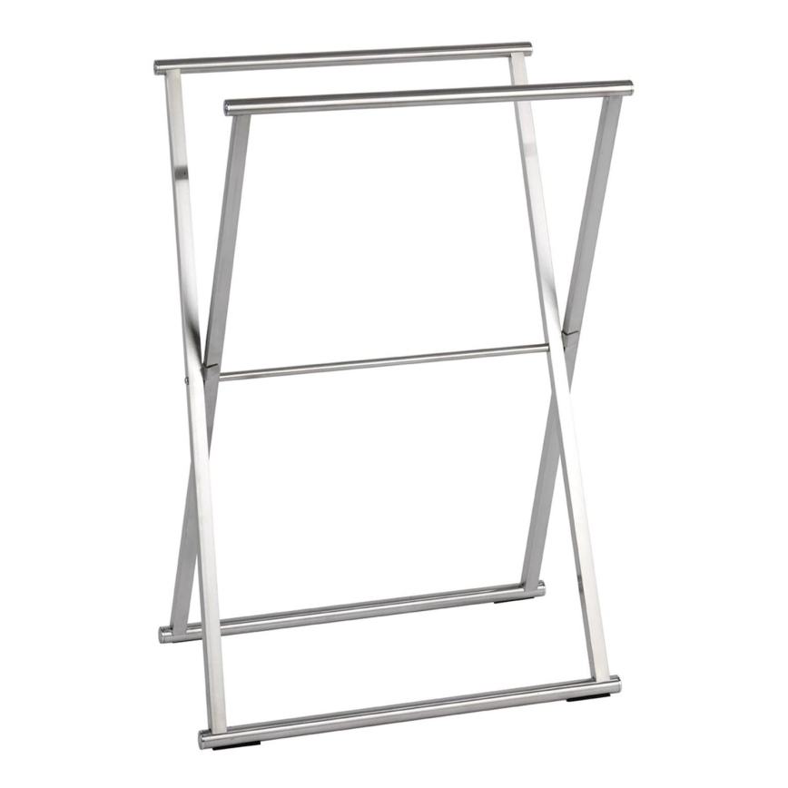 WENKO 22476100 - Stojan na ručníky LAVA 53,5x80,5 cm nerez/stříbrná