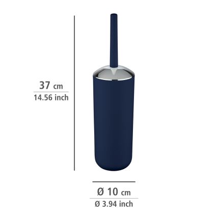 WENKO 22522100 - WC štětka BRASIL 10x37 cm modrá/lesklý chrom