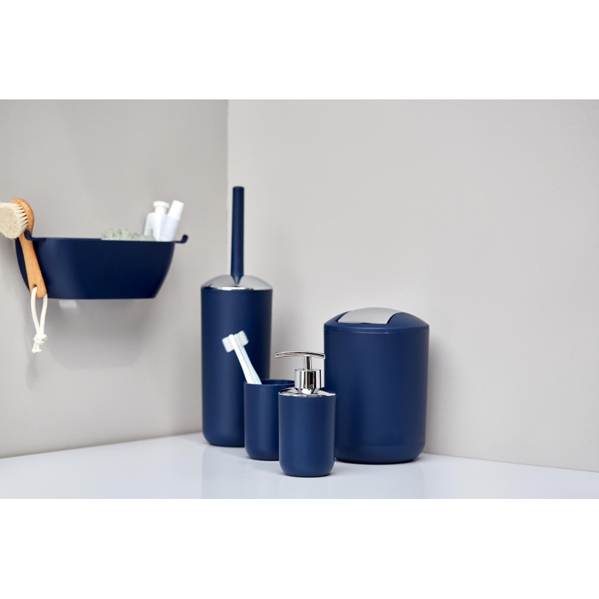 WENKO 22522100 - WC štětka BRASIL 10x37 cm modrá/lesklý chrom