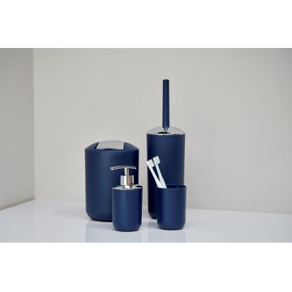 WENKO 22522100 - WC štětka BRASIL 10x37 cm modrá/lesklý chrom