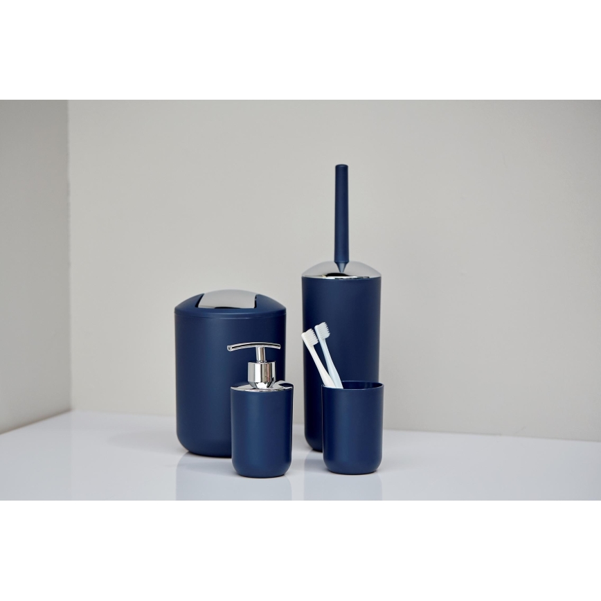 WENKO 22522100 - WC štětka BRASIL 10x37 cm modrá/lesklý chrom