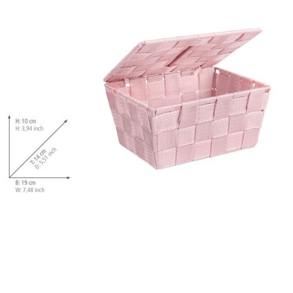 WENKO 22574100 - Koš ADRIA 19x14 cm růžová