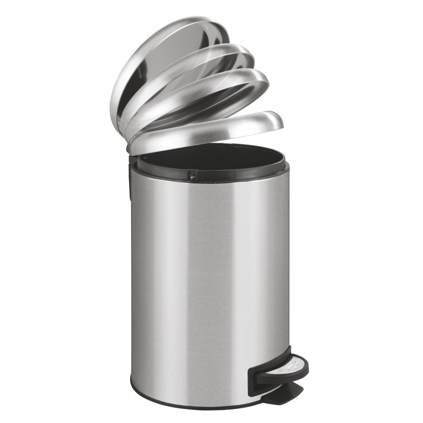 WENKO 22703100 - Koš LEMAN 25x38 cm nerez/satin/černá