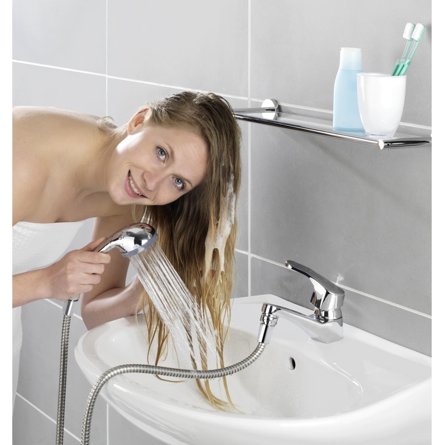 WENKO 22866100 - Sprcha UNIVERSAL 170x6,5 cm lesklý chrom/stříbrná/šedá