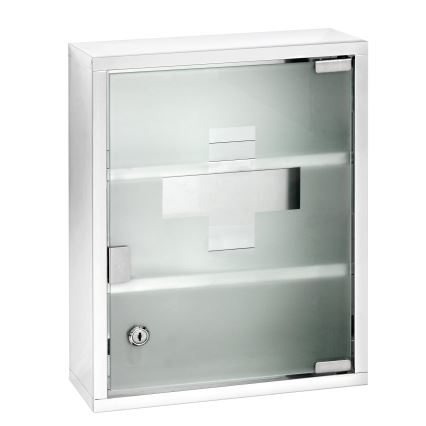 WENKO 22924100 - Lékarnička 30x40 cm nerez/stříbrná