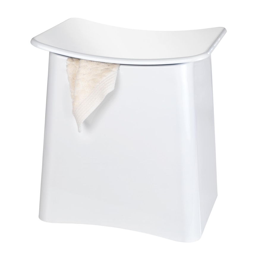 WENKO 22949100 - Stolička WING 45x48 cm bílá/černá