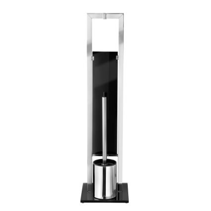 WENKO 22983100 - WC štětka RIVALTA 18x70 cm nerez/stříbrná/černá