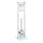 WENKO 22992100 - WC štětka DEBAR 18x73 cm nerez/satin/bílá