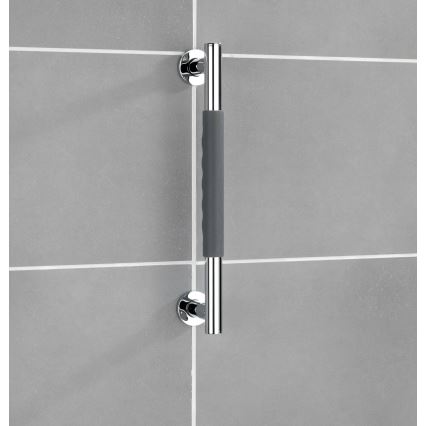 WENKO 23284100-Madlo SECURA 40,5x9 cm nerez/antracit/lesk. chrom