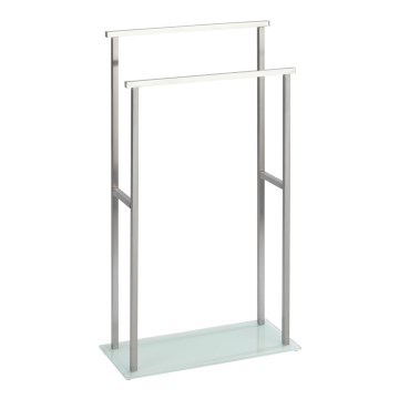 WENKO 23438100 - Stojan na ručníky DEBAR 20x83 cm nerez/satin/bílá