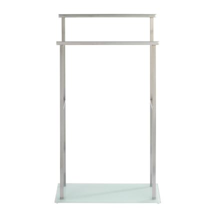 WENKO 23438100 - Stojan na ručníky DEBAR 20x83 cm nerez/satin/bílá