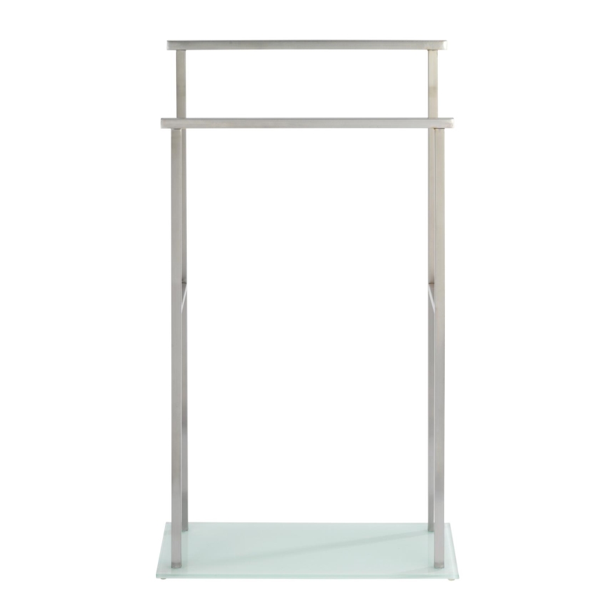 WENKO 23438100 - Stojan na ručníky DEBAR 20x83 cm nerez/satin/bílá