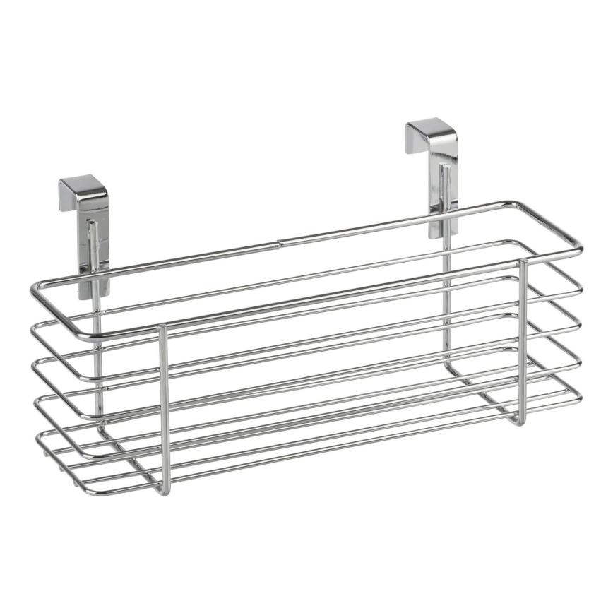 WENKO 2344100 - Košík SLIM 24x11,5 cm lesk. chrom/černá