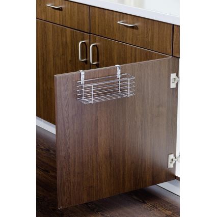 WENKO 2344100 - Košík SLIM 24x11,5 cm lesk. chrom/černá