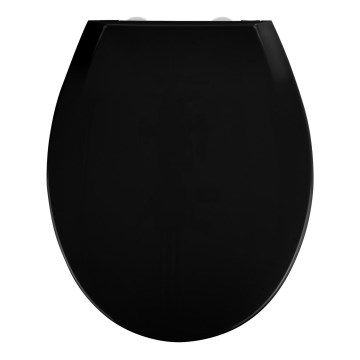 WENKO 23443100-WC sedátko KOS 44x37 cm černá/stříbrná
