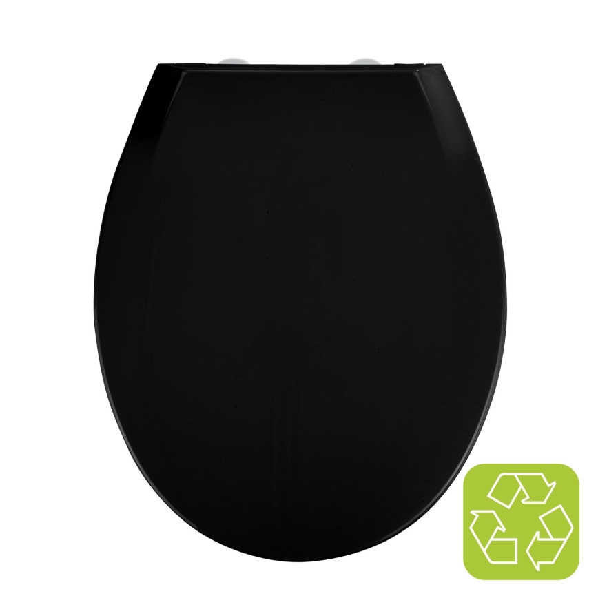 WENKO 23443100-WC sedátko KOS 44x37 cm černá/stříbrná