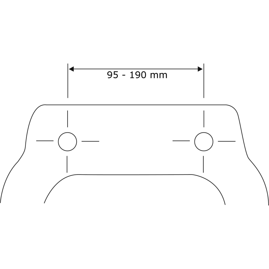 WENKO 23443100-WC sedátko KOS 44x37 cm černá/stříbrná