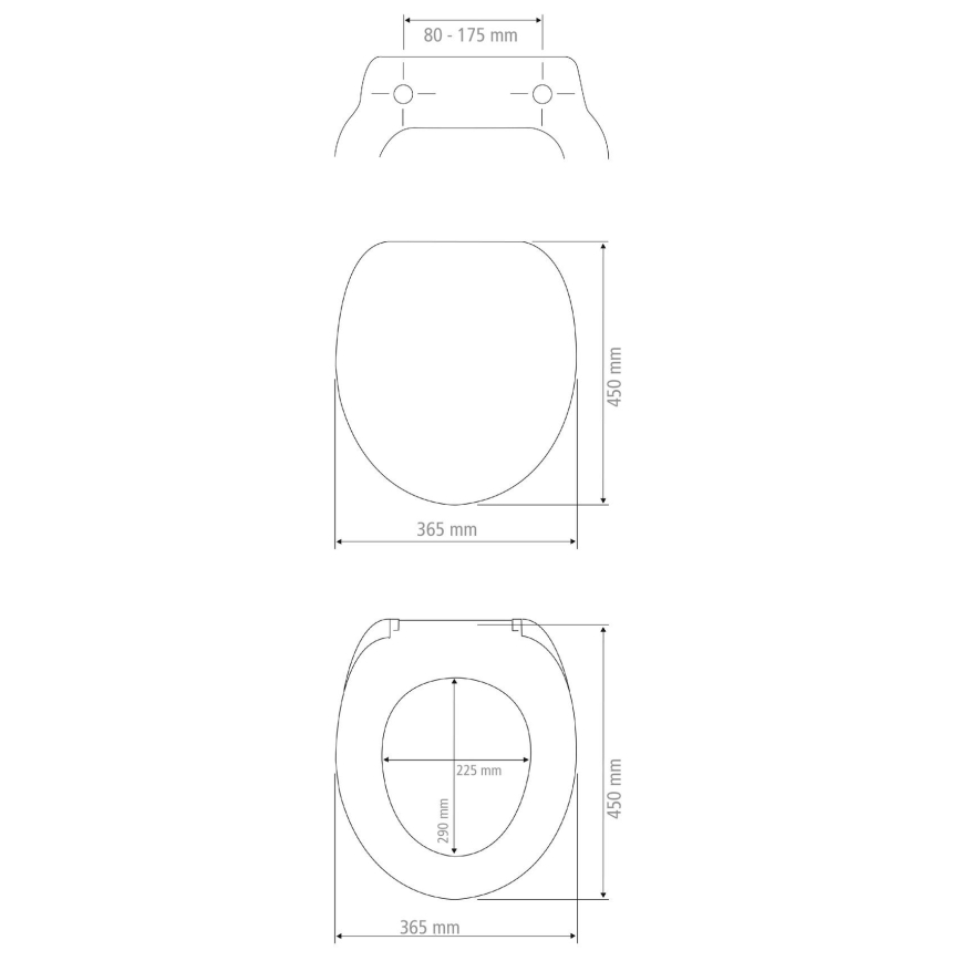 WENKO 23533100-WC sedátko 300/350 KG WC-SITZE 36,5x45 cm pestrobarevná/stříbrná