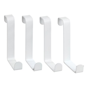 WENKO 23545100-Věšák na dveře 7,6x6 cm bílá