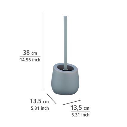 WENKO 23650100 - WC štětka BADI 13,5x38 cm šedá