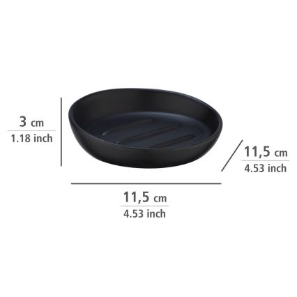 WENKO 23653100 - Mýdlenka BADI 11,5x3 cm černá