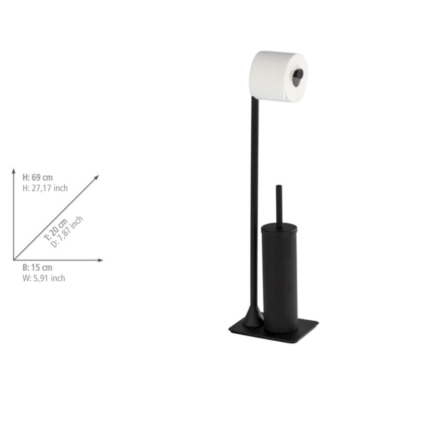 WENKO 23710100 - WC štětka HELLA 15x69 cm černá