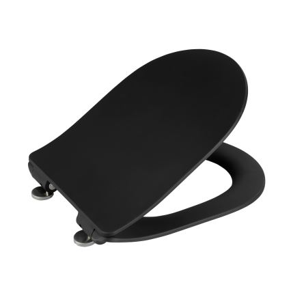 WENKO 23827100-WC sedátko SEDILO 45,2x36,2 cm černá/stříbrná