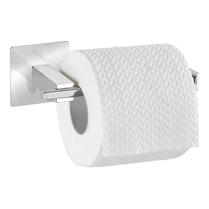 WENKO 23859800 - Držák toaletního papíru TURBO-LOC QUADRO ED 16,5x6,5 cm nerez