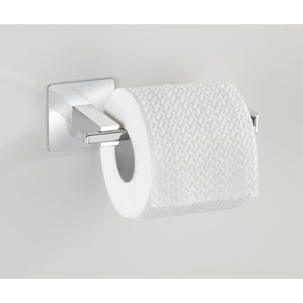 WENKO 23859800 - Držák toaletního papíru TURBO-LOC QUADRO ED 16,5x6,5 cm nerez
