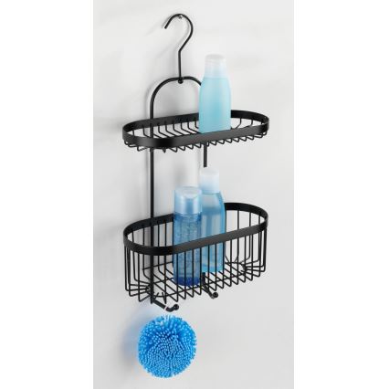 WENKO 23880100 – Polička CLASSIC PL. SCHWARZ 26,5x47 cm černá