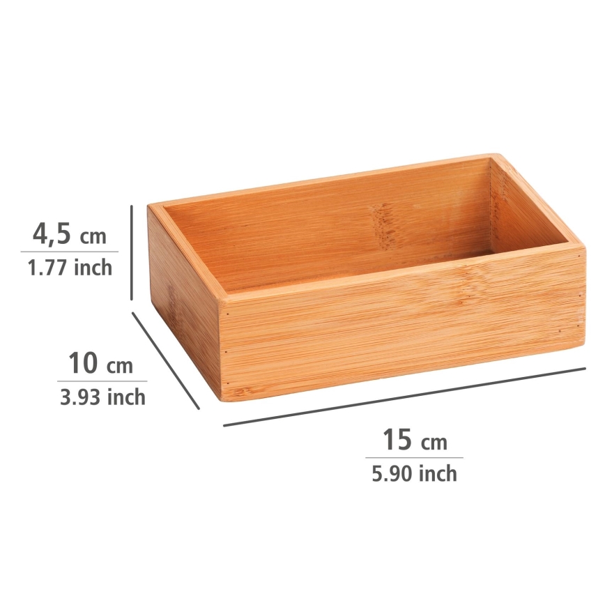 WENKO 23918100 - Podnos TERRA 15x10 cm hnědá