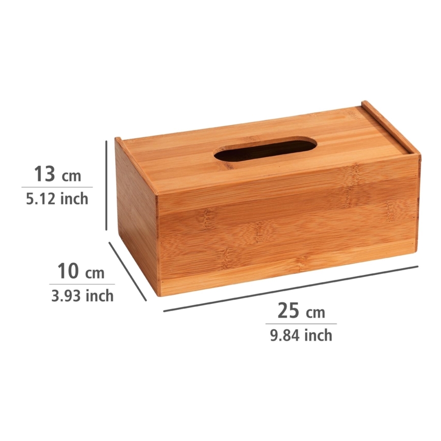 WENKO 23925100 - Box na kapesníky TERRA 25x13 cm hnědá