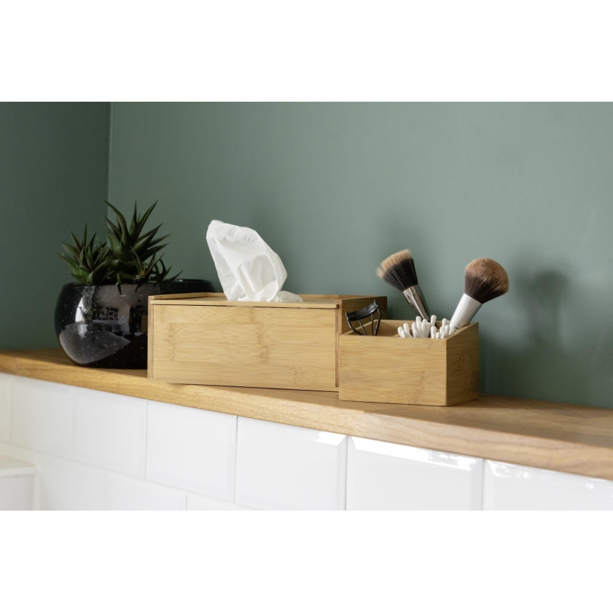 WENKO 23925100 - Box na kapesníky TERRA 25x13 cm hnědá