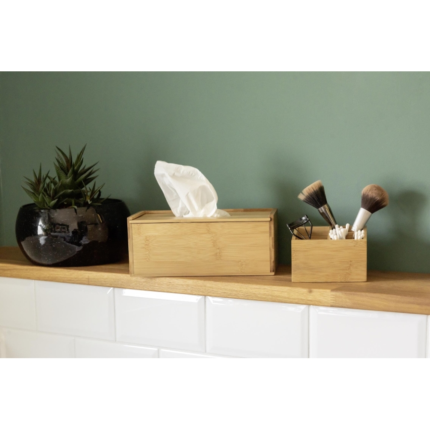 WENKO 23925100 - Box na kapesníky TERRA 25x13 cm hnědá