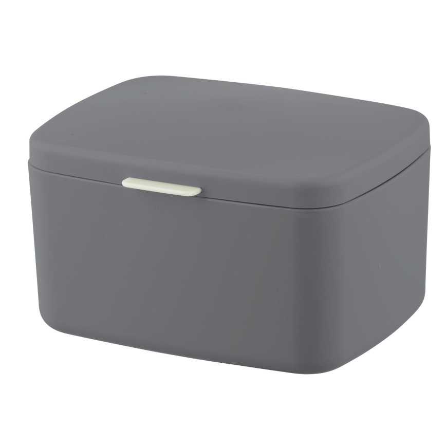 WENKO 23981100 - Box BARCELONA 19,5x16 cm antracit/lesklý chrom