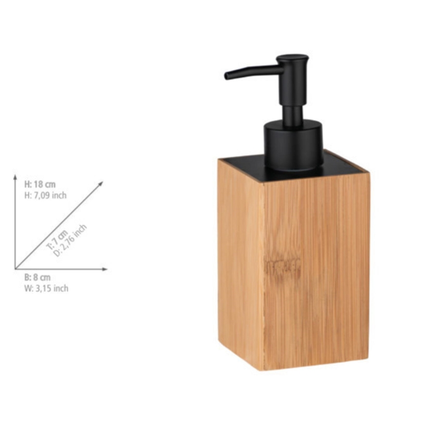 WENKO 23984100 - Dávkovač mýdla PADUA 210 ml hnědá/černá