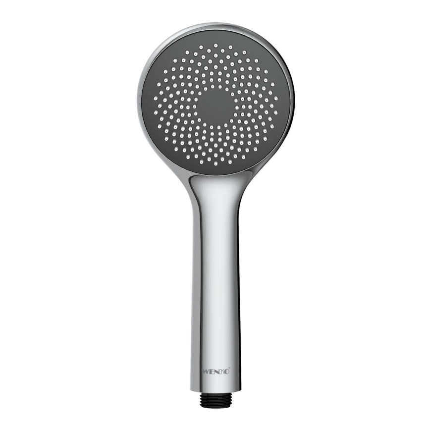 WENKO 23991100 - Sprchová hlavice WATERSAVING SYSTEM 9,5x9,5 cm lesklý chrom/šedá
