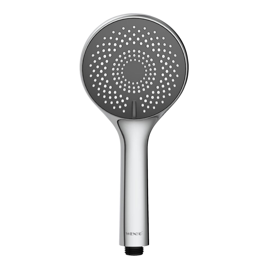 WENKO 23993100 -Sprch. hlavice WATERSAVING SYSTEM 11x11 cm lesklý chrom/bílá/šedá
