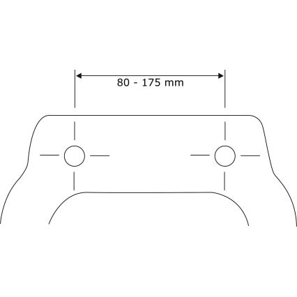 WENKO 24080800-WC sedátko TAVOLA 36,5x45 cm bílá/lesk. chrom