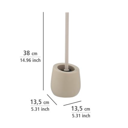 WENKO 24136100 - WC štětka BADI 13,5x38 cm béžová