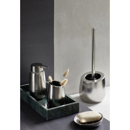 WENKO 24140100 - WC štětka BADI 13,5x38 cm stříbrná