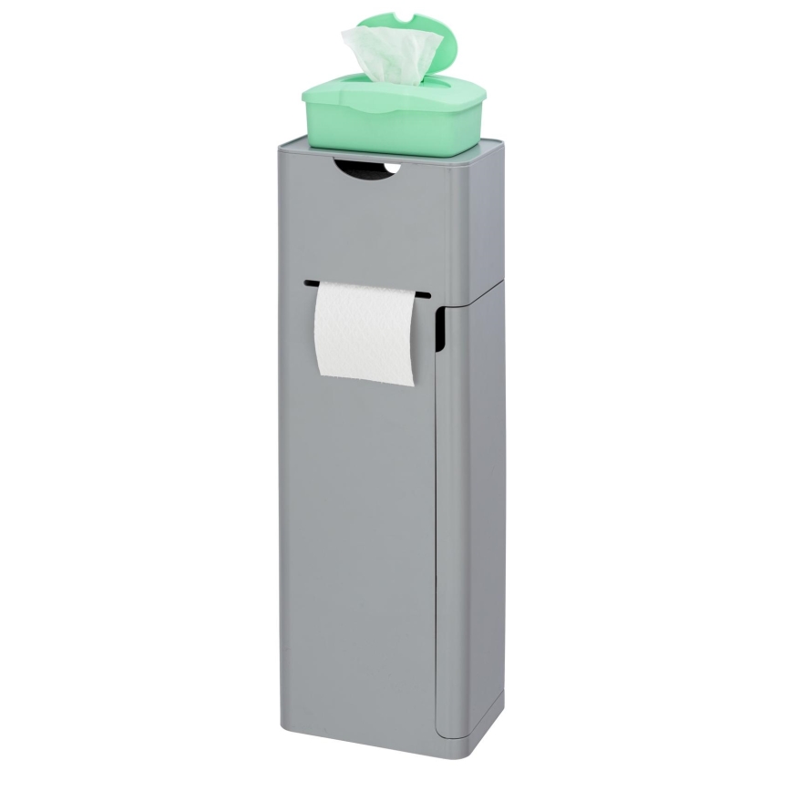 WENKO 24213100 - WC štětka IMON 20x58,5 cm šedá