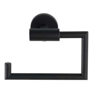 WENKO 24240100-Držák toaletního papíru BOSIO BLACK 15x10,5 cm nerez/stříbrná