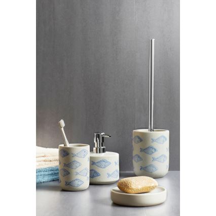 WENKO 24313100 - WC štětka AQUAMARIN 10x40 cm béžová
