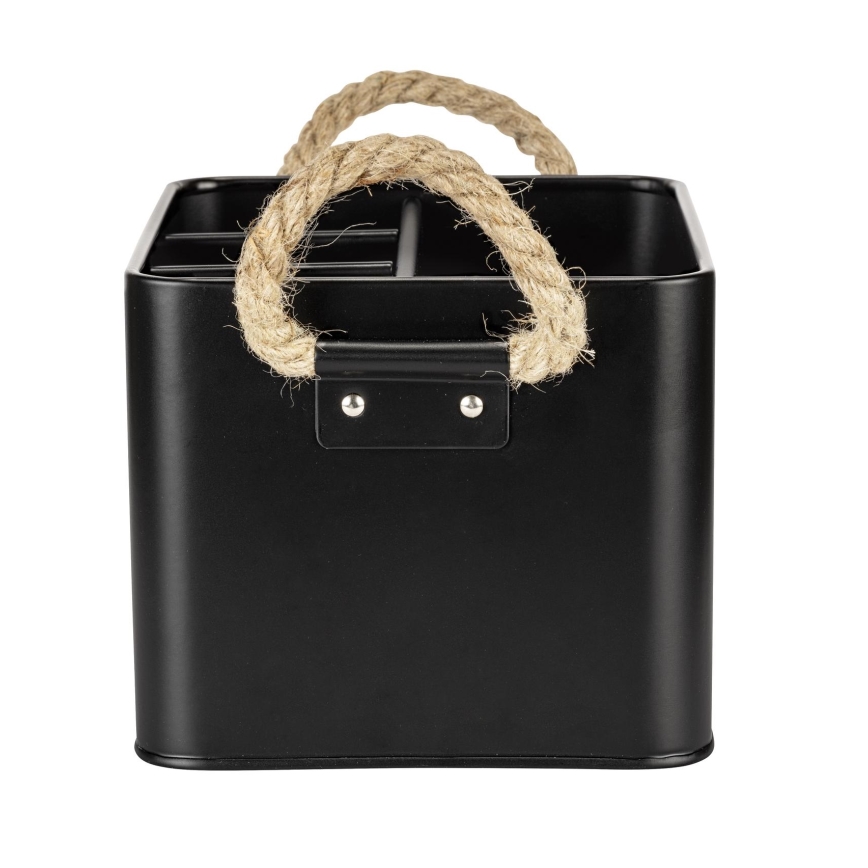 WENKO 24328100 - Úložný box GARA 19x13 cm černá