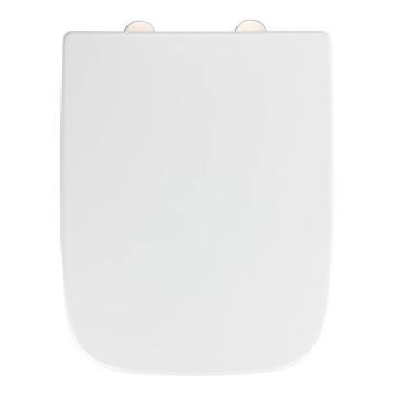 WENKO 24334100-Toaletní sedátko EXCLUSIVE 46,5x37 cm bílá/stříbrná